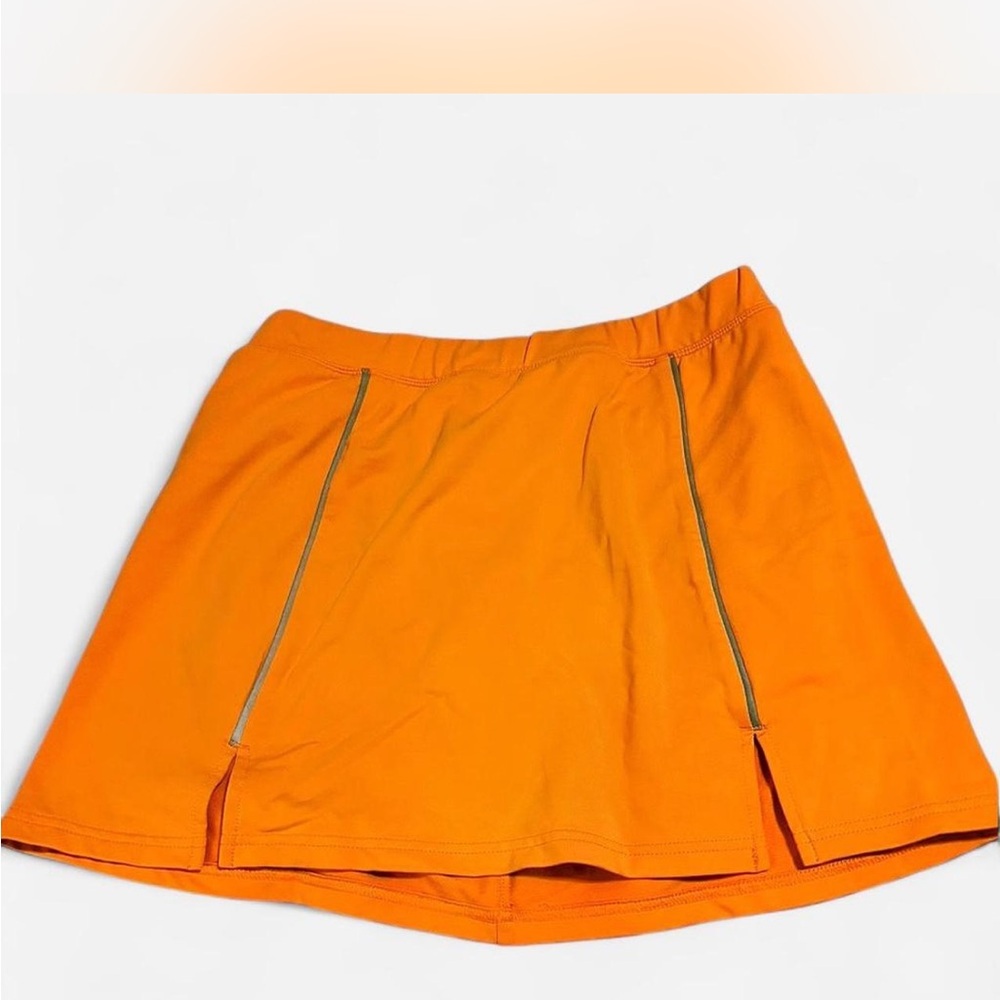 athleta sz M pull-on Vibrant Orange Skirt skirt running hiking pickleball